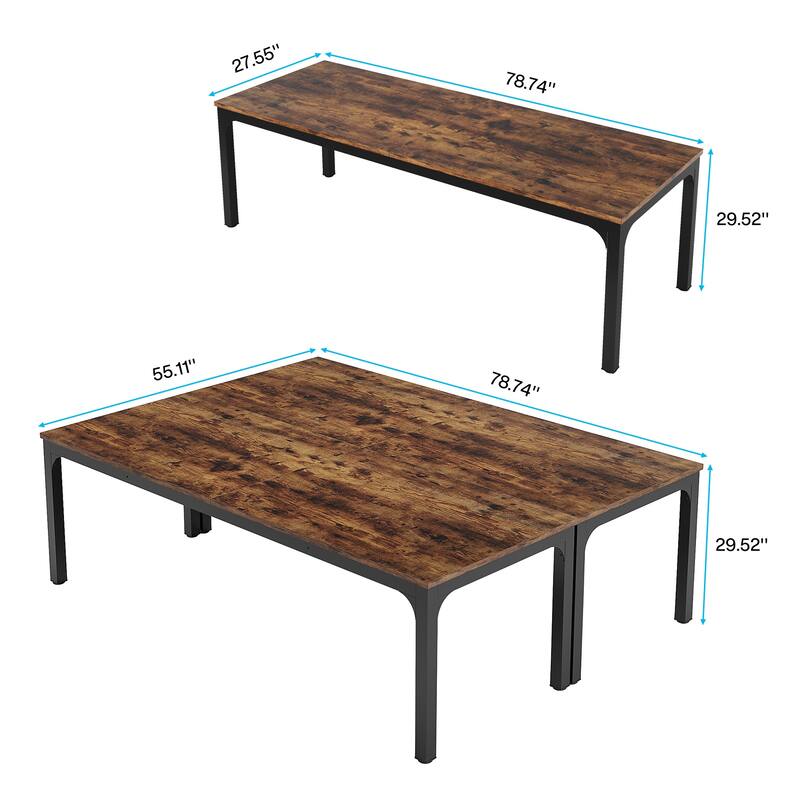 Large Conference Meeting Seminar Business Table for 6-8 Person (Set of 2) - 2PCS