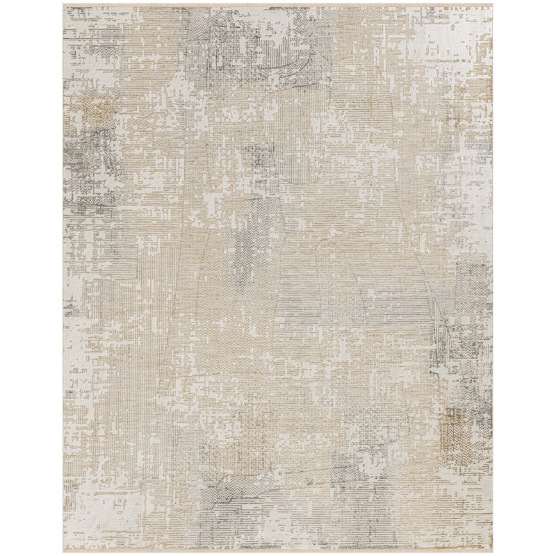 Calvin Klein CK078 Summit Cream Ivory Minimalist Indoor Rug - Cream Ivory - 9'10" x 13'