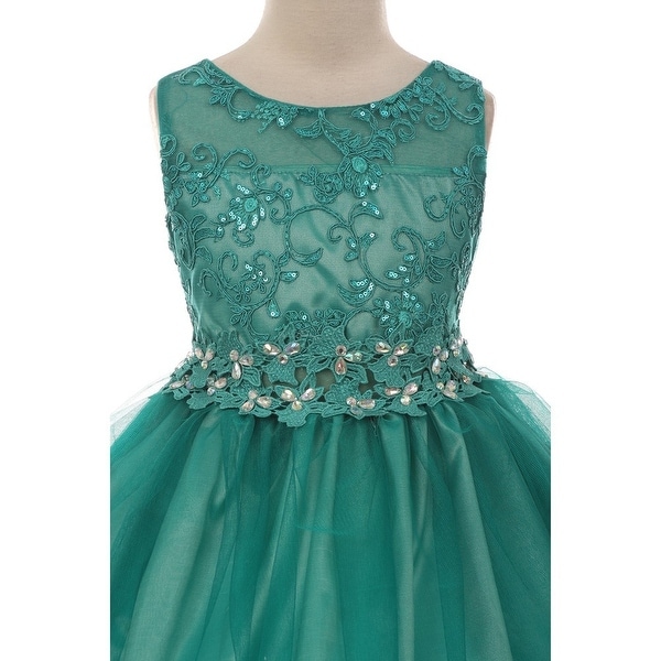 jade flower girl dresses