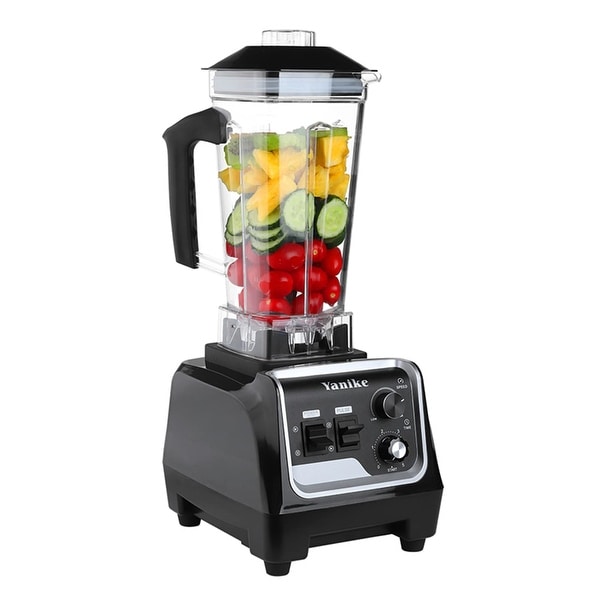 Countertop Blender 2200W High Power Quiet Blender 1.8L Soundproof Blender W/Quiet Sound Enclosure 110V for Snack Bars Cafes Commercial Heavy Duty Blen Professional Smoothie Blender, Countertop Blender, Commercial