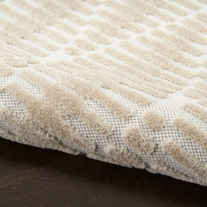 Nourison Casual Indoor only Diamond Area Rug - 5' 3" x 7' - Beige