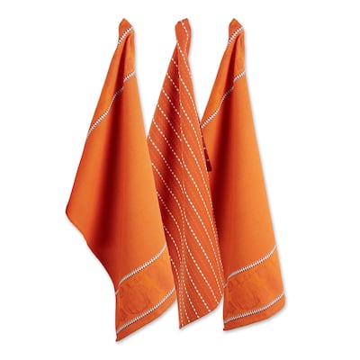 DII Harvest Embellished Dishtowel Set/3