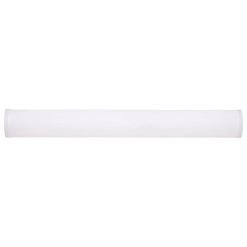 2 ft. LED 20 Watt Linear Strip Light CCT Selectable White Finish 120-277 Volt Microwave Sensor