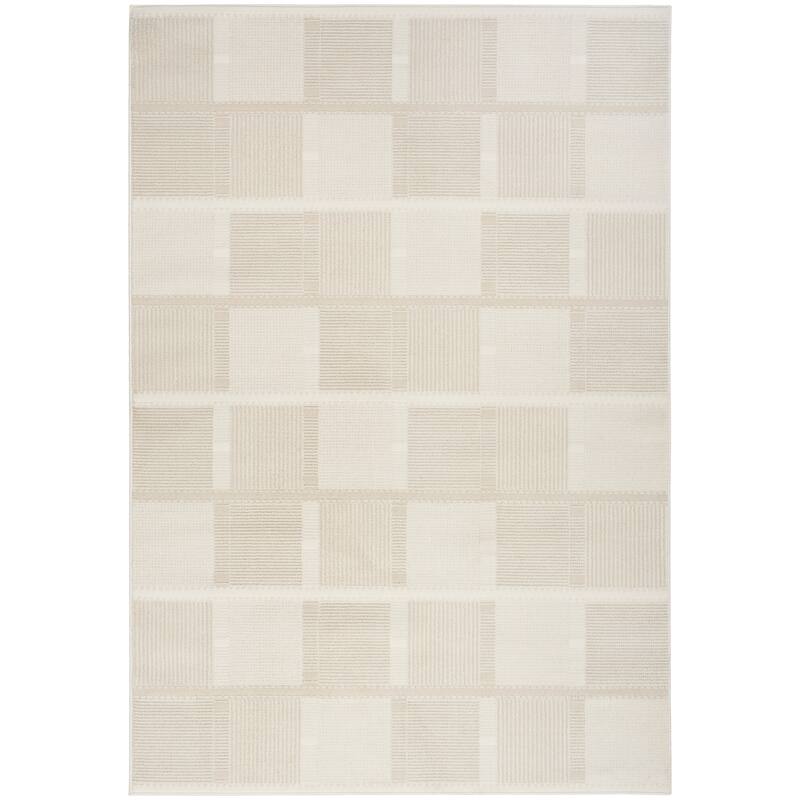 Nourison Nordic Indoor only Geometric Area Rug - 4' x 6' - Ivory/Beige