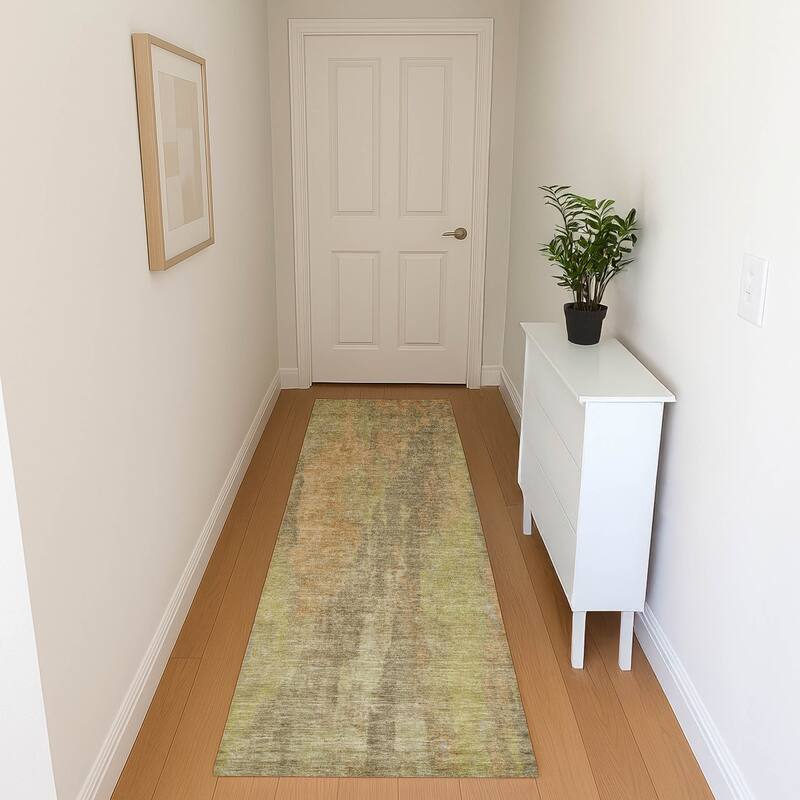 Premium Washable Super Soft Abstract Modern Mayfield Rug - Taupe - 2'3" x 7'6"