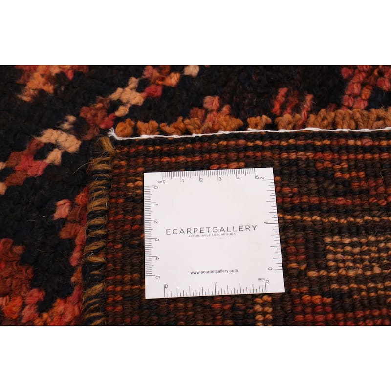 ECARPETGALLERY Hand-knotted Melis Vintage Dark Copper Wool Rug - 3'6 x 11'2