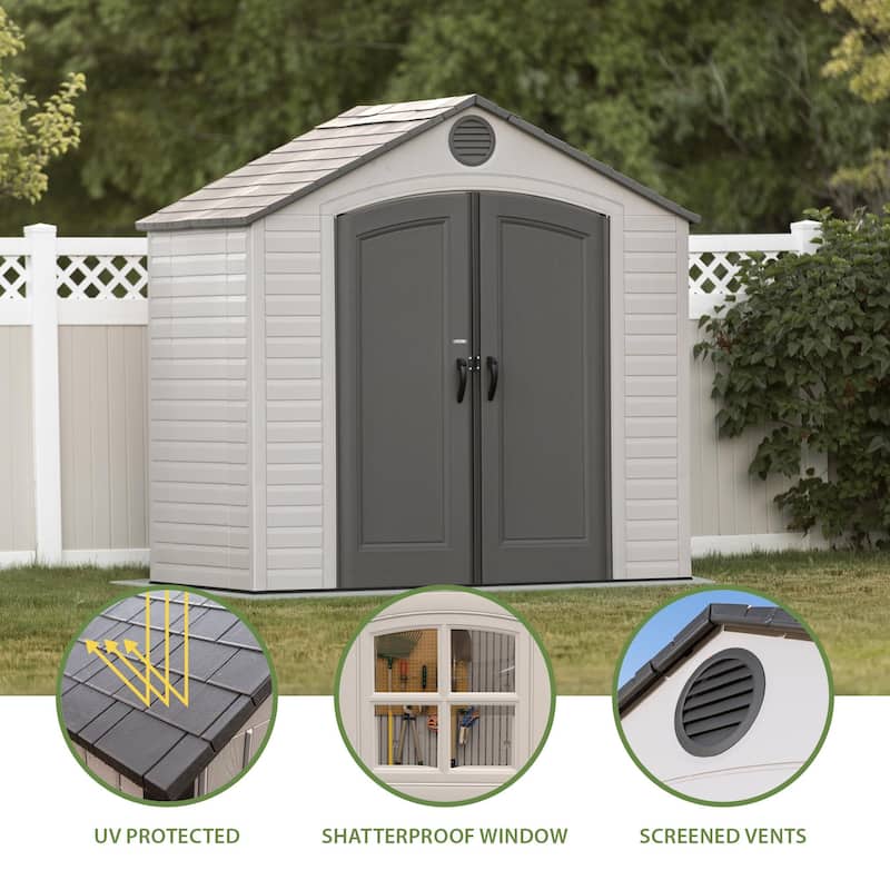 Lifetime 8 Ft. x 5 Ft. Outdoor Storage Shed