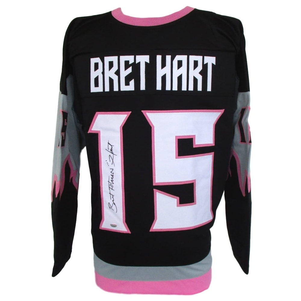 bret hart hockey jersey