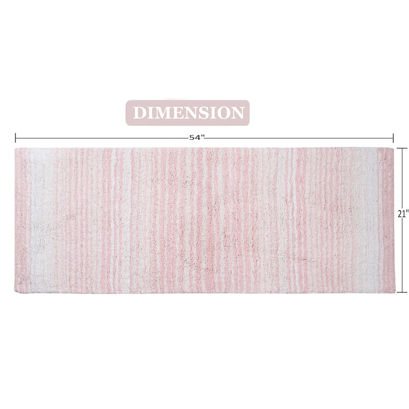 Gradiation Collection Absorbent Cotton Machine Washable Runner Rug