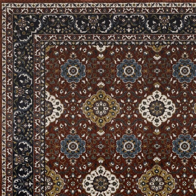 HomeRootsMedallion Traditional Rectangle Area Rug