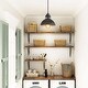 preview thumbnail 8 of 11, The Gray Barn Modern 1-Light Metal Industrial Dome Farmhouse Small Pendant Lights for Kitchen Island - D9" x H7.3"