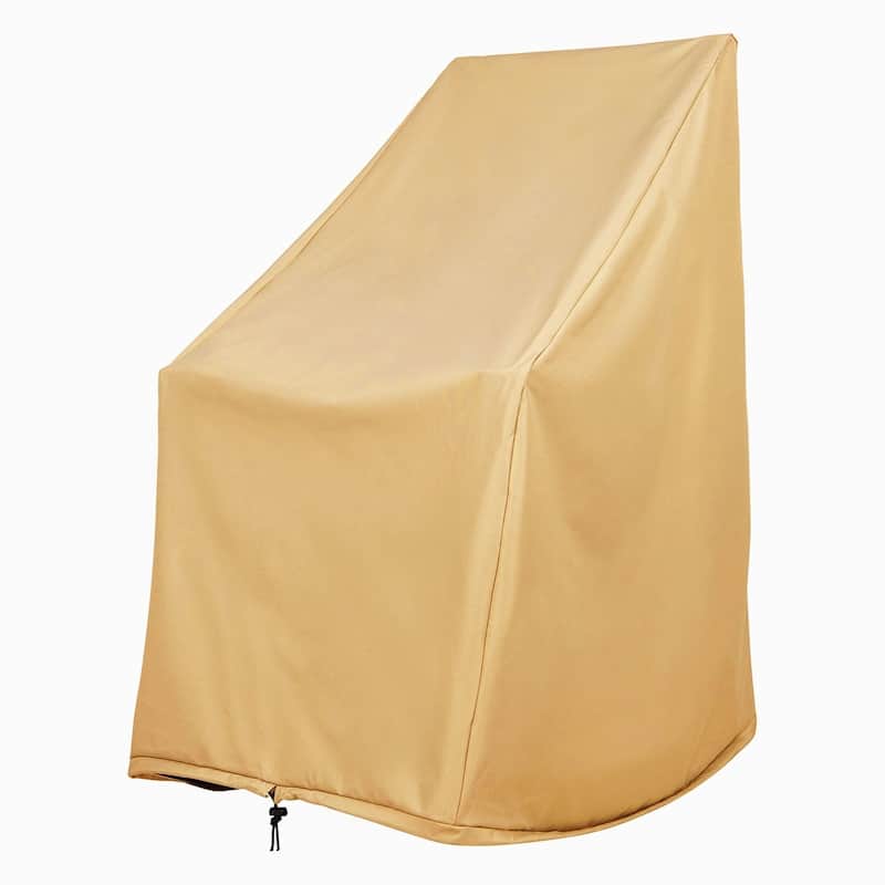 SnugShield Waterproof Rocking Chair Cover 45.25"H x 34.25"D x 27.25"W - Apricot