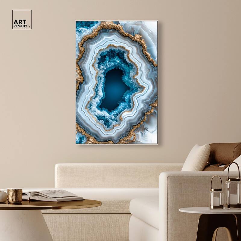 Gilded Geode Eye II Canvas by Art Remedy