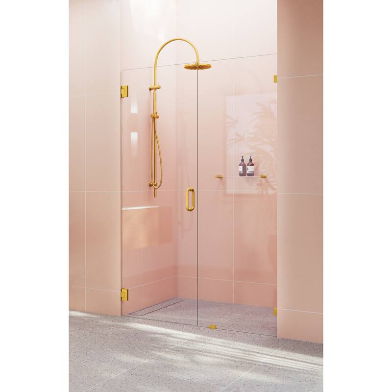 Glass Warehouse 78" x 45.75" Frameless Shower Door - Wall Hinge
