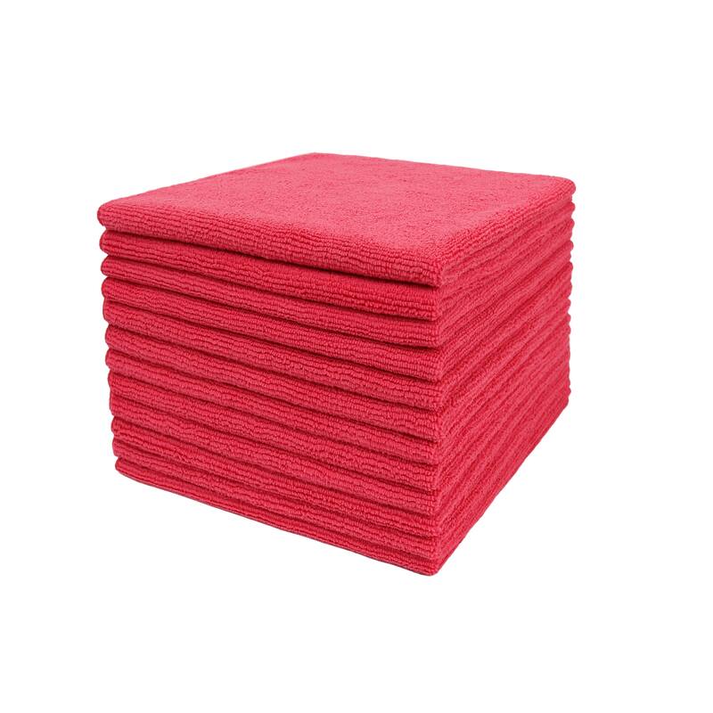 Tricol Clean Micoriber Cleaning Cloth 16x16/36 - 16x16 - Red