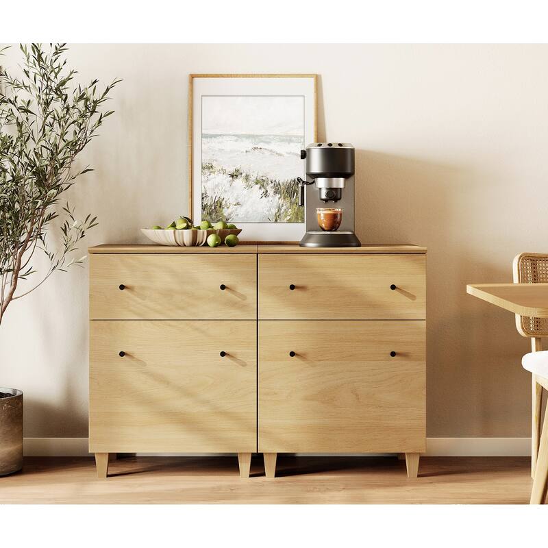 Sideboard Buffet Cabinet with Drawer and Door for Kitchen, Dining Room