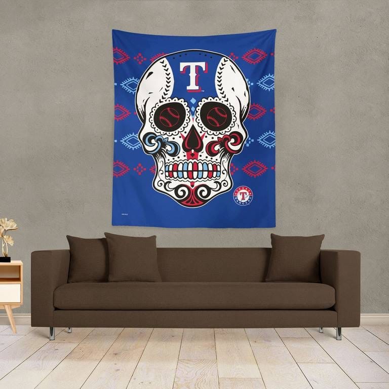 MLB Candy Skull Printed Wall Hanging