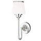 preview thumbnail 1 of 6, Kelsy 1-Light 6 in. W Chrome Bathroom Vanity Lighting Fixture, White Frosted Opal Glass Shade, Dimmable, Wall Mounted Sconce 6-in W x 16-in H x 8.5-in D - Chrome