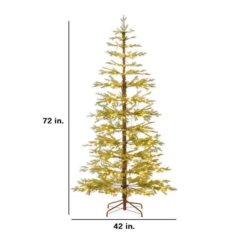 Pre-Lit Sparse Christmas Tree w/ 2-in-1 LED Lights - 6 Foot