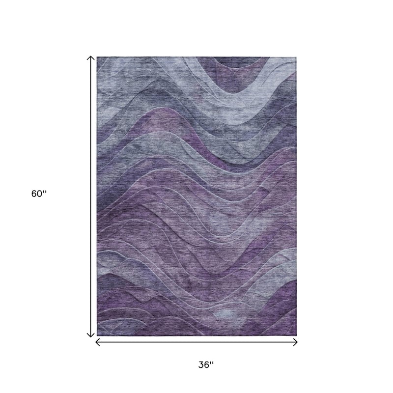HomeRoots Abstract Transitional Rectangle Outdoor Rug