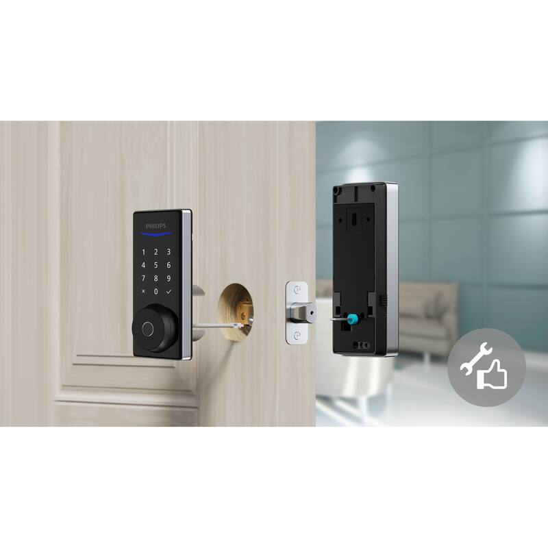 Philips Home Access 1000 Series Electronic Deadbolt with Lever Set