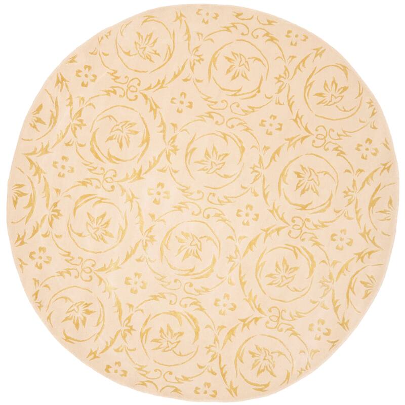 SAFAVIEH Handmade French Tapis Pragya Shabby Chic Oriental Wool