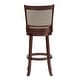 preview thumbnail 36 of 49, Verona Panel Back Linen Swivel 29-inch High Back Bar Stool by iNSPIRE Q Classic