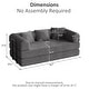 preview thumbnail 38 of 47, Convertible Sleeper Sofa Bed with Pillows, 4-in-1 Corduroy Folding Mattress Couch