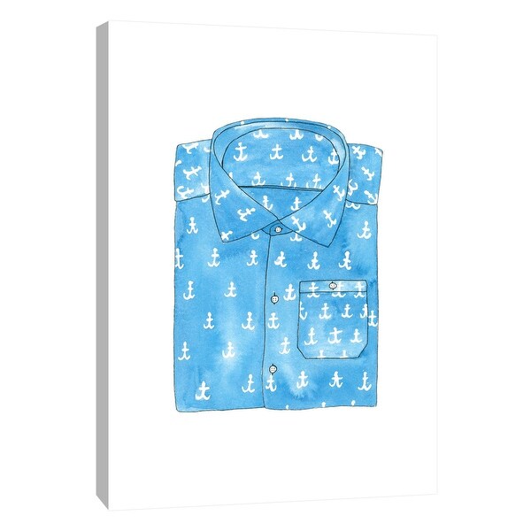 PTM Images 9-108652 PTM Canvas Collection 10" x 8" - "Shirt 1" Giclee Anchors Art Print on Canvas