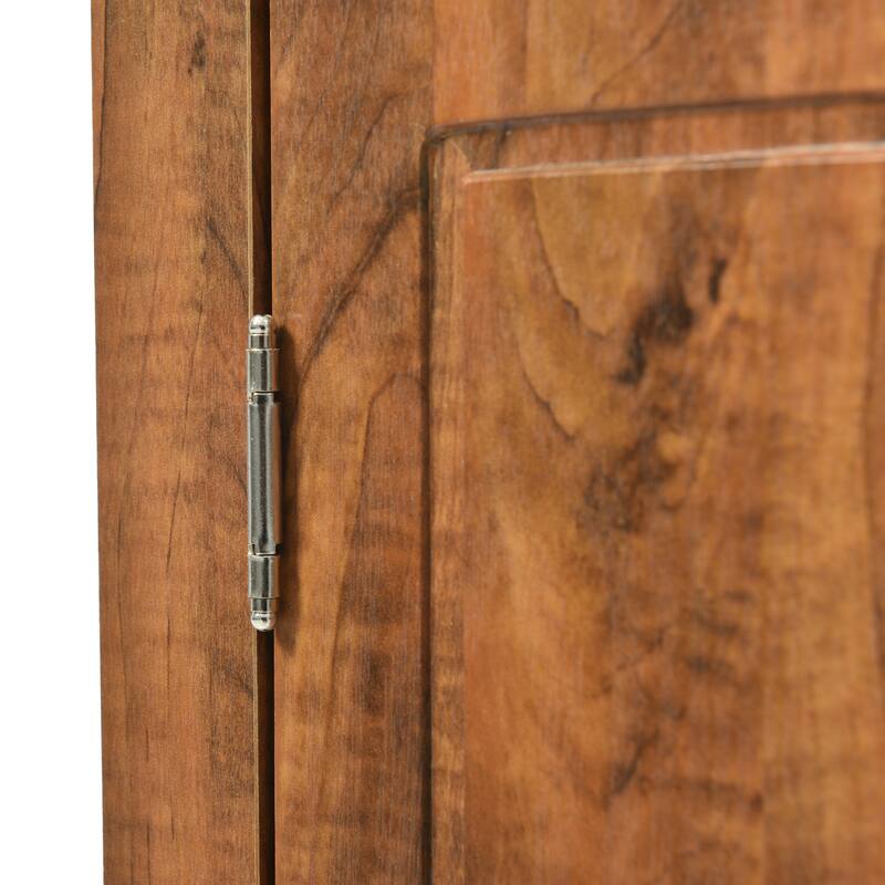 Triangle Floor Cabinet Storage Corner Cabinet with Adjustable Shelves and Brushed Nickle Knobs for Office Bathroom Living Room