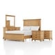 preview thumbnail 16 of 22, Furniture of America Wellington Farmhouse Natural Oak 5-Piece Wood Kids Bedroom Set