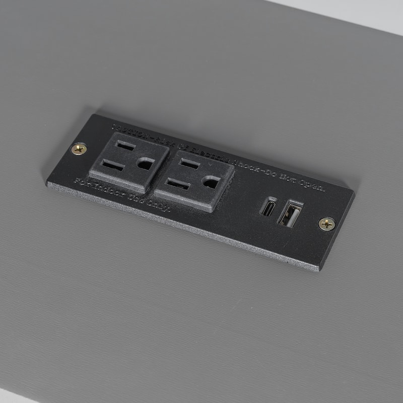 Twin L-Shaped Platform Bed with Trundle, Storage Shelves & Charging Ports by Harper&Bright Designs