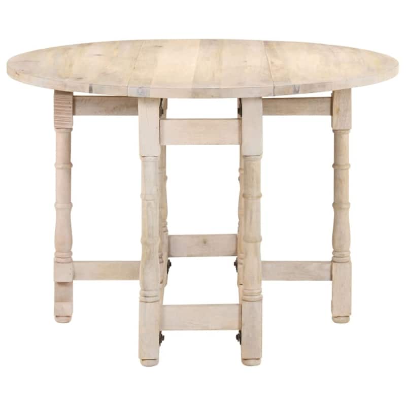vidaXL Dining Table Kitchen Table Dining Room Table Round Solid Mango Wood