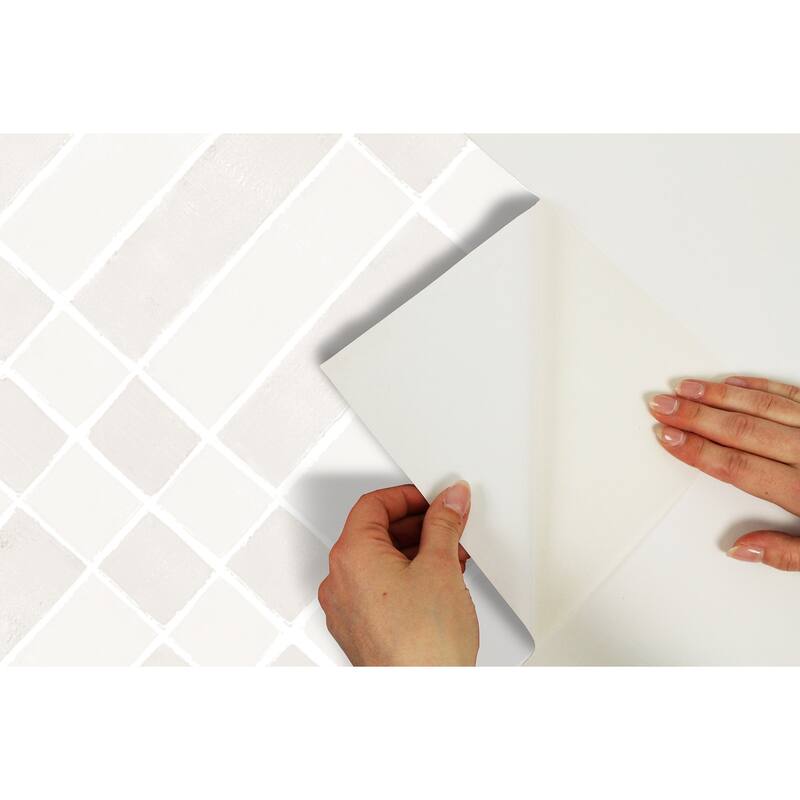 NuWallpaper Cream Alix Peel & Stick Wallpaper - 216in x 20.5in x 0.025in