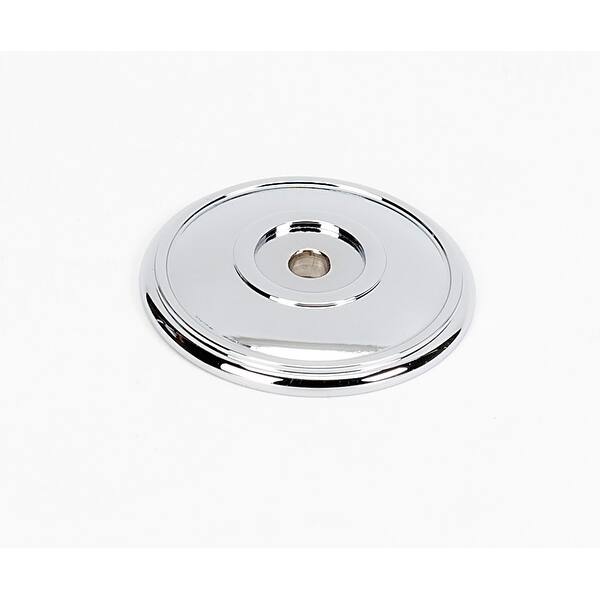 slide 2 of 10, Alno Classic Traditional 1-3/8 Inch Diameter Cabinet Knob Backplate Polished Chrome