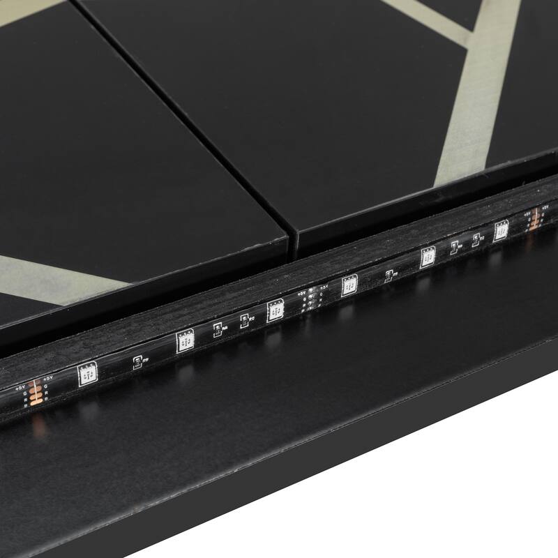 Side-Folding Printed Murphy Bed with LED and USB