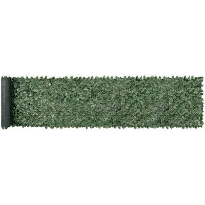 Green Silk Ivy Privacy Fence, PE Backed and UV-Resistant Decor
