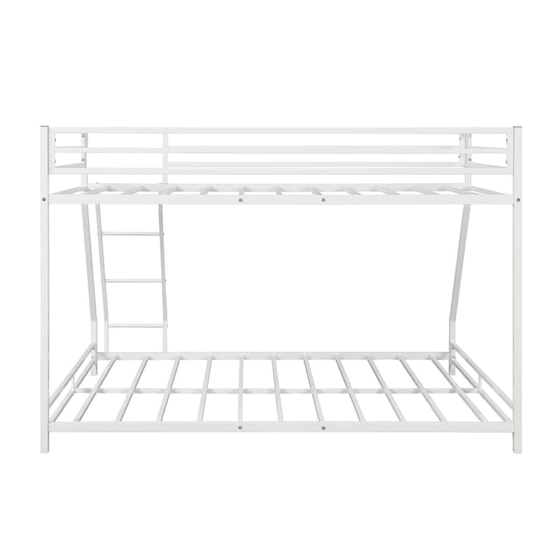 Metal Floor Bunk Bed, Twin over Full,