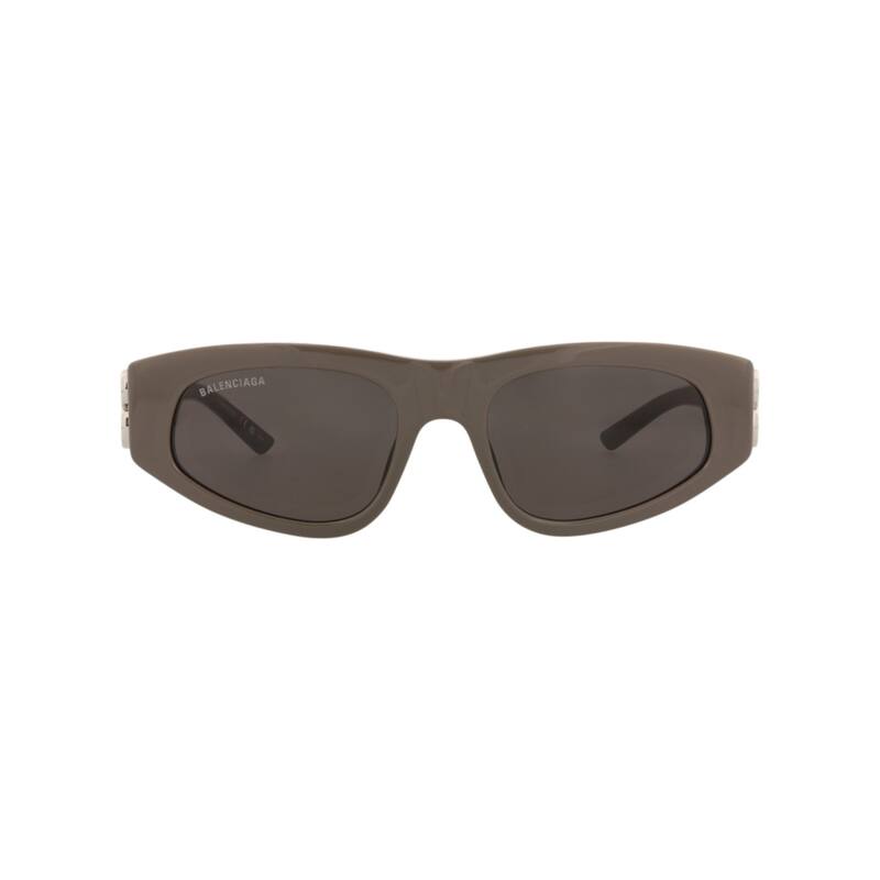 Balenciaga Cat Eye-Frame Recycled Acetate Sunglasses - Brown Silver Grey - Brown - Grey Lens