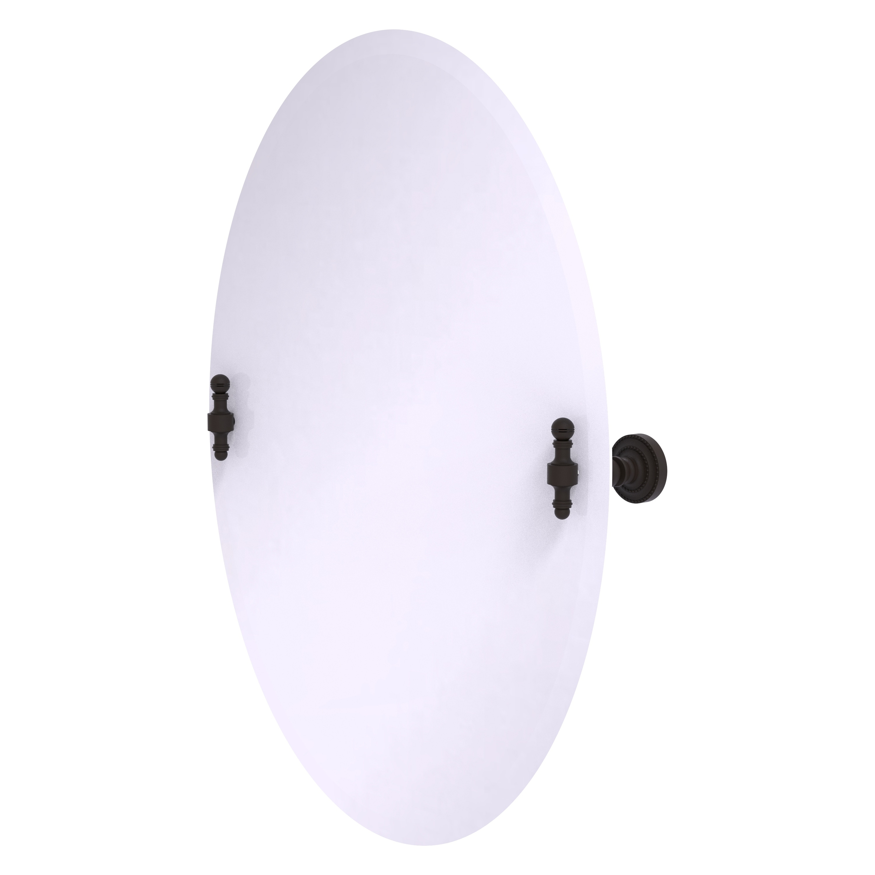 Allied Brass Frameless Oval Tilt Mirror with Beveled Edge