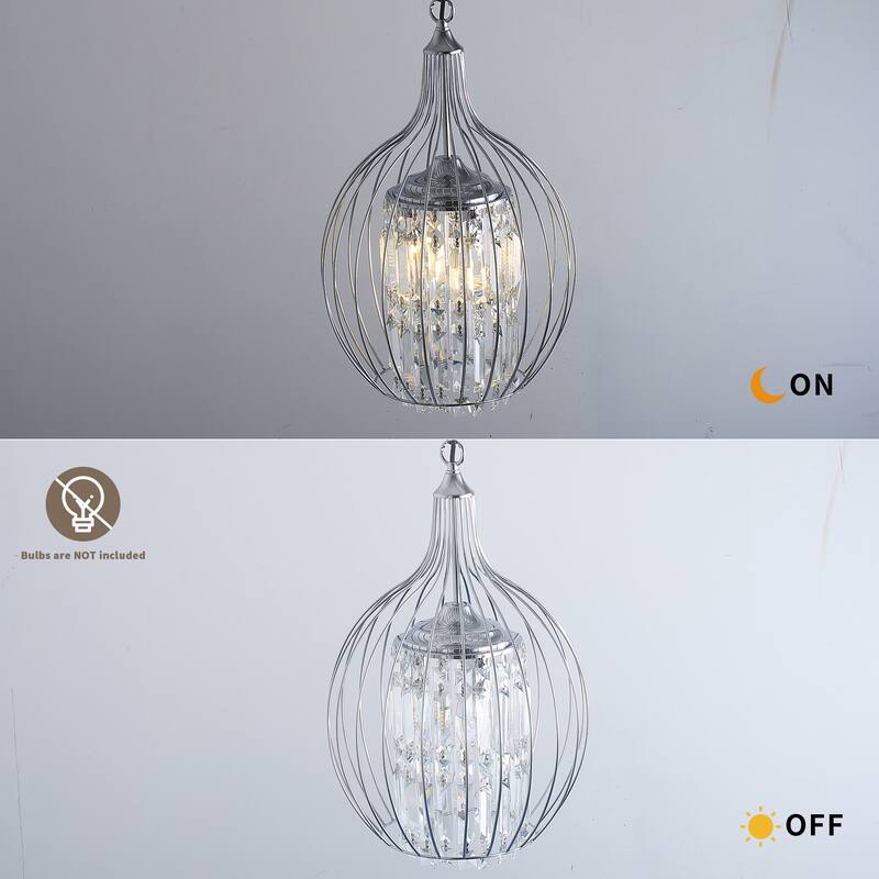 Black Mini Chandeliers 3-Light Modern Crystal Chandelier Lights Cylinder