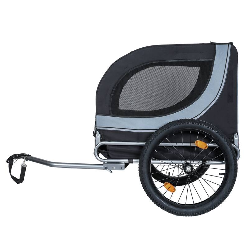 Large Folding Bike Trailer for Dogs, 100LB Capacity All-Terrain Pet Carrier for Cycling, Jogging, Camping & Outdoor Adventures