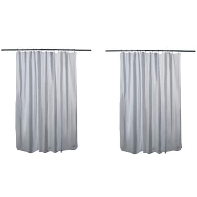 Bath Bliss 2 Pack Heavy Grommet Shower Liner