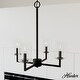 preview thumbnail 1 of 5, Hunter Kerrison Chandelier - Dining Room, Entry - Contemporary, Transitional, Industrial, Rustic 20" x 23" - Natural Iron