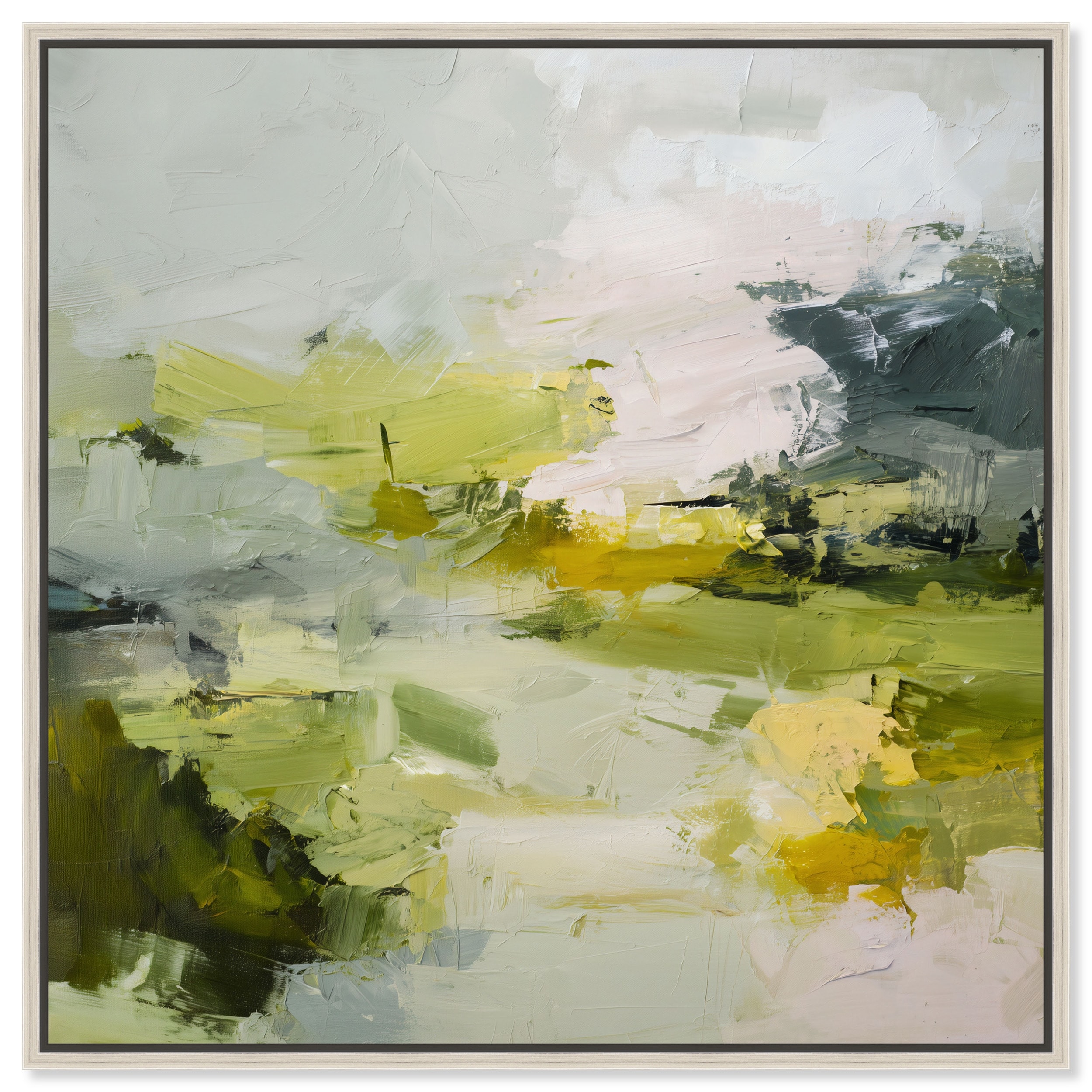 Pale Dawn III Blue Wall Decor Framed Canvas Print by Art Remedy