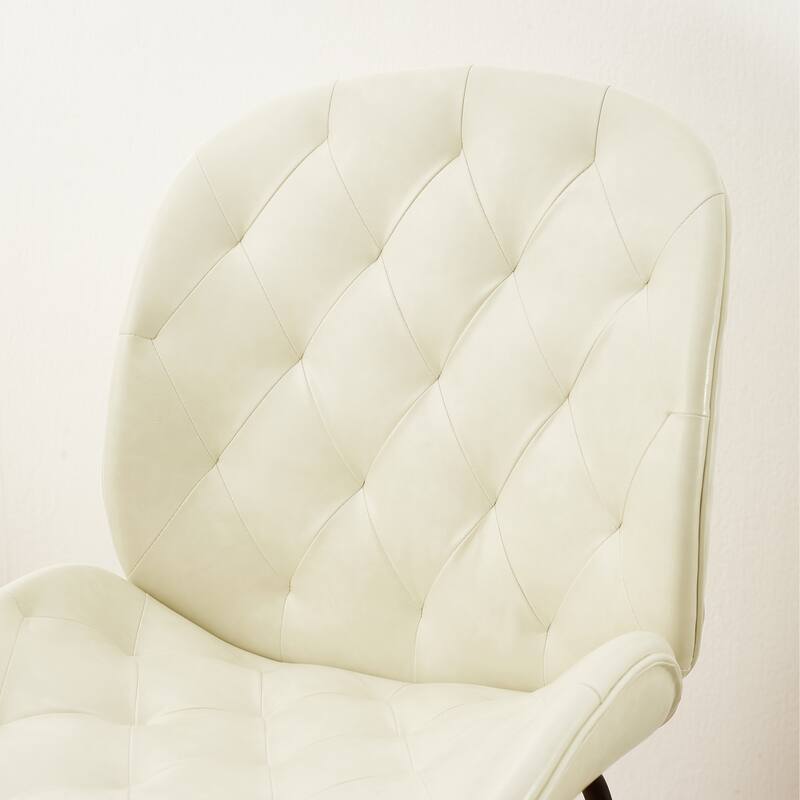 Art Leon Mid-Century Tufted Style Dining Chair in Beetle Shape Design