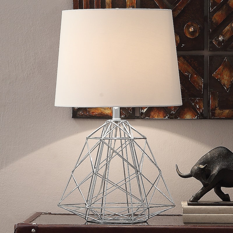 25"H Metal Table Lamp - Chrome