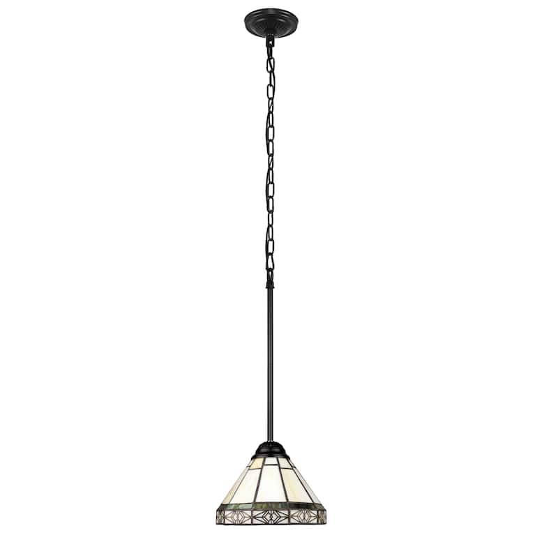 Tiffany style Mission design 1 light Pendant - 5.1 inches high