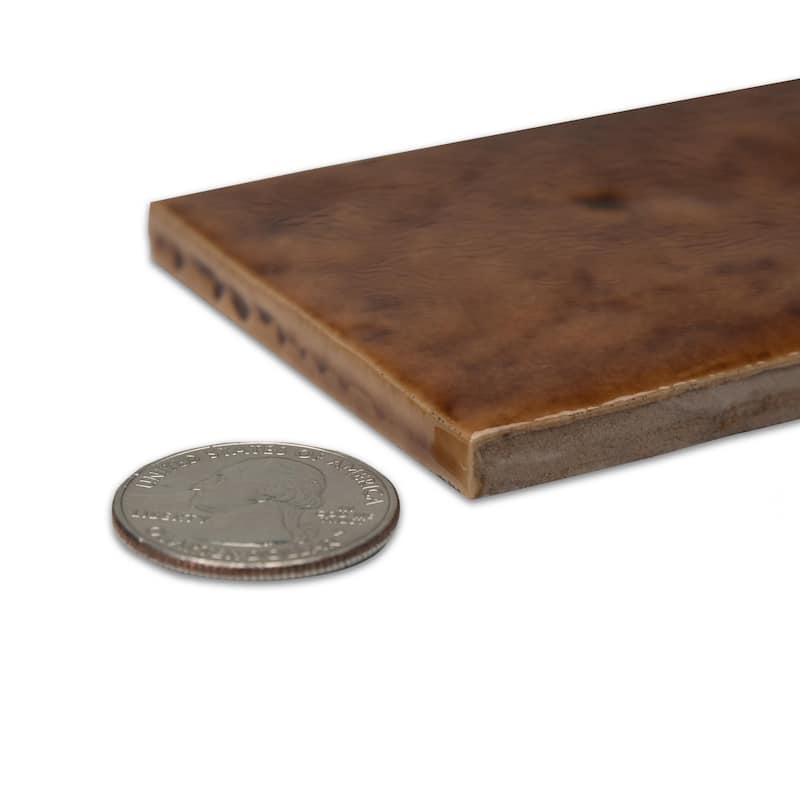 Merola Tile Menorca Rust 2-1/2" x 12-7/8" Ceramic Wall Tile
