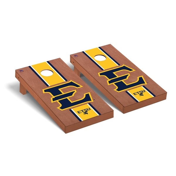 slide 2 of 5, East Tennessee State Buccaneers Rosewood Cornhole Board Set
